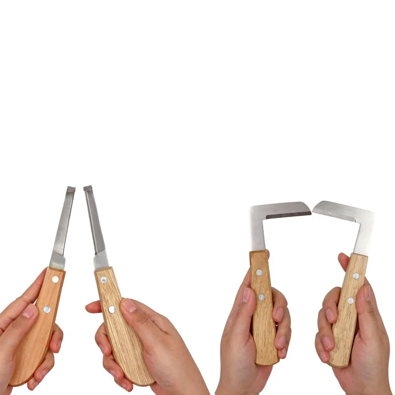 Wondcon ветеринарный нож для ремонта животных Копытный с прямой изогнутой головкой