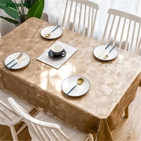 coffee white oilproof pvc waterproof tablecloth wedding party hotel christmas decoration for home dining rectangle table cover