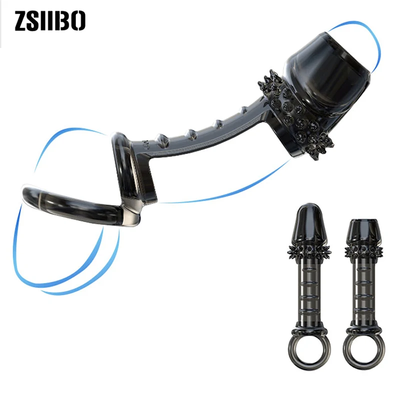 Секс-игрушки для мужчин кольцо петуха задержки пара резонансные игрушки