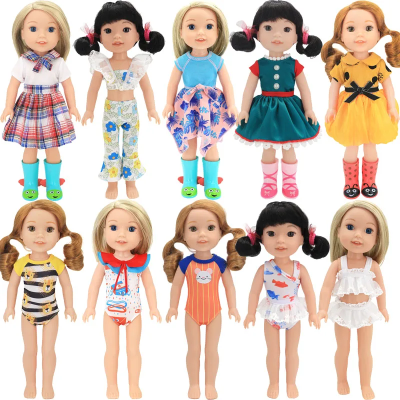 Cute Doll Dress Swimsuit Princess For 14.5 Inch Wellie Wisher&amp32-34 Cm Paola Reina&ampNancy&amp1/4BJD Dolls Accessories Clothes | Игрушки