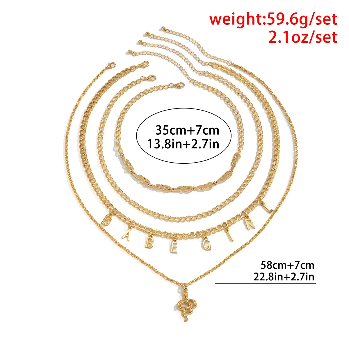 

New Vintage Personality Fire Flame Necklace Punk Hip Hop BABE GIRL Letter Necklaces For Women Girls Fashion Punk Jewelry Gift