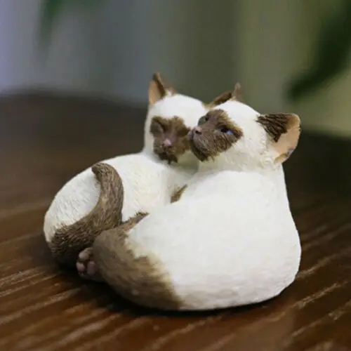 Фигурка питомца кошки JJM Birman котенок кошка коллекционная игрушка украшение ПВХ