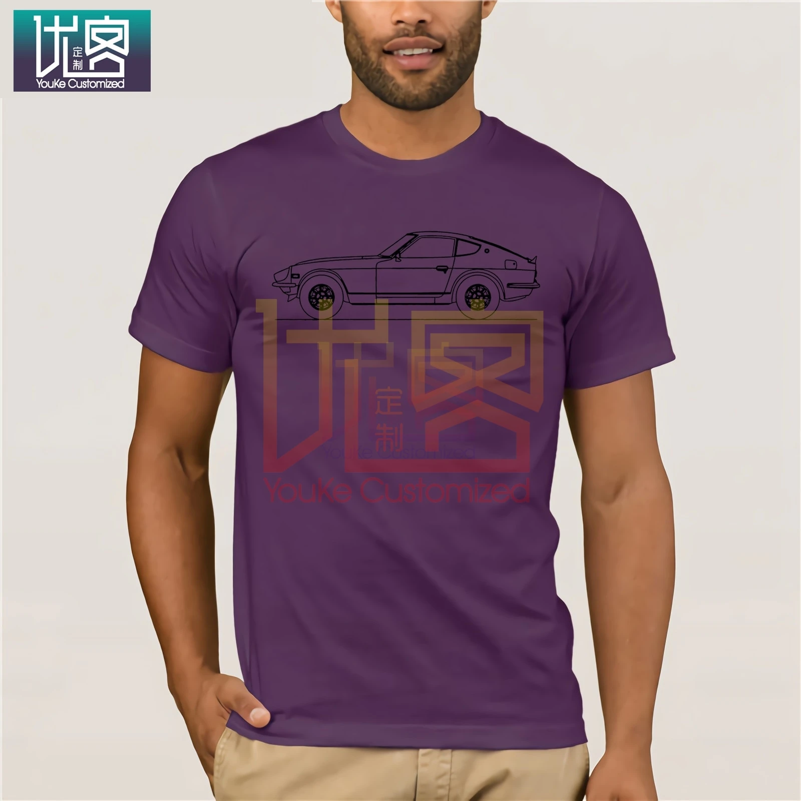 Футболки с машинками 240Z Minimal Line Art футболки повседневные летние топы брендовая