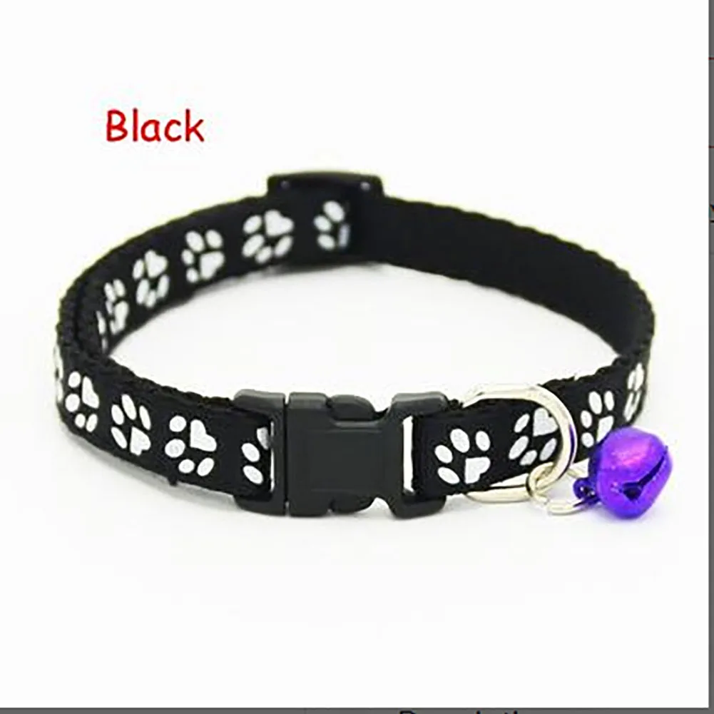 Милый ошейник для собак с колокольчиками маленьких кошек и регулируемый когтями