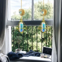 crystals wind chime moon catcher suncatchers handmade garden hanging pendant ornament window curtain home decoration