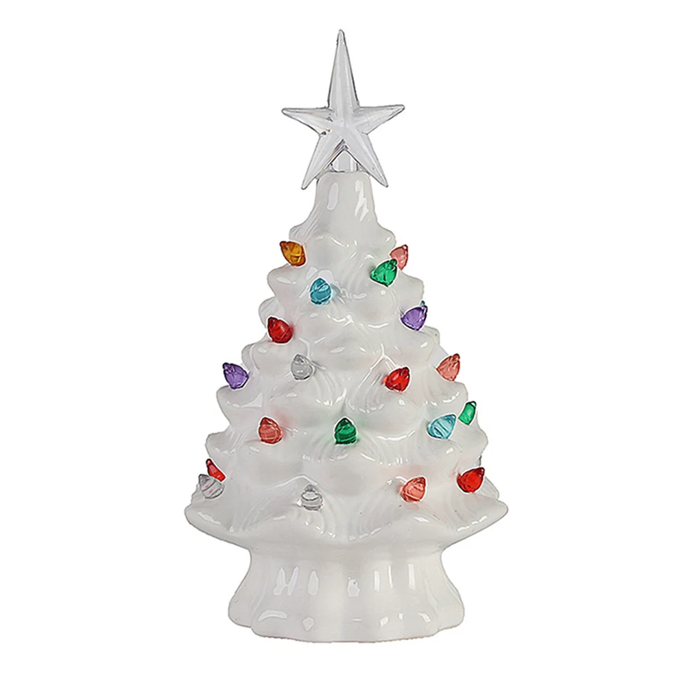 Декоративная керамическая Рождественская елка сделай сам светящаяся настольная