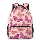 Детский Школьный рюкзак для девочек-подростков, бесшовный с декоративными бабочками, рюкзак для ноутбука, дорожный рюкзак, 2021