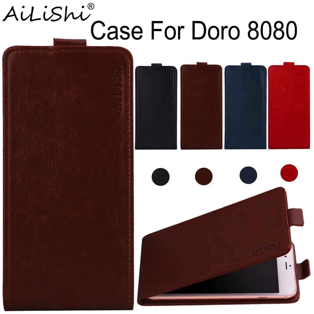 AiLiShi чехол для Doro 8080 роскошный флип высшего качества из искусственной кожи