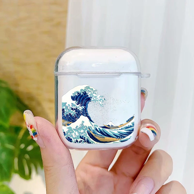 Чехол The Great Wave off Kanagawa для задней панели мягкий чехол Airpods беспроводная версия