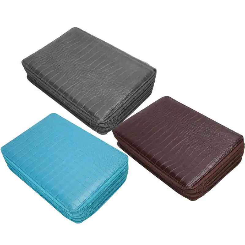 200 Слоты PU большой Ёмкость ручка чехол карандашница 4 ‑Layer Classifid сумка для