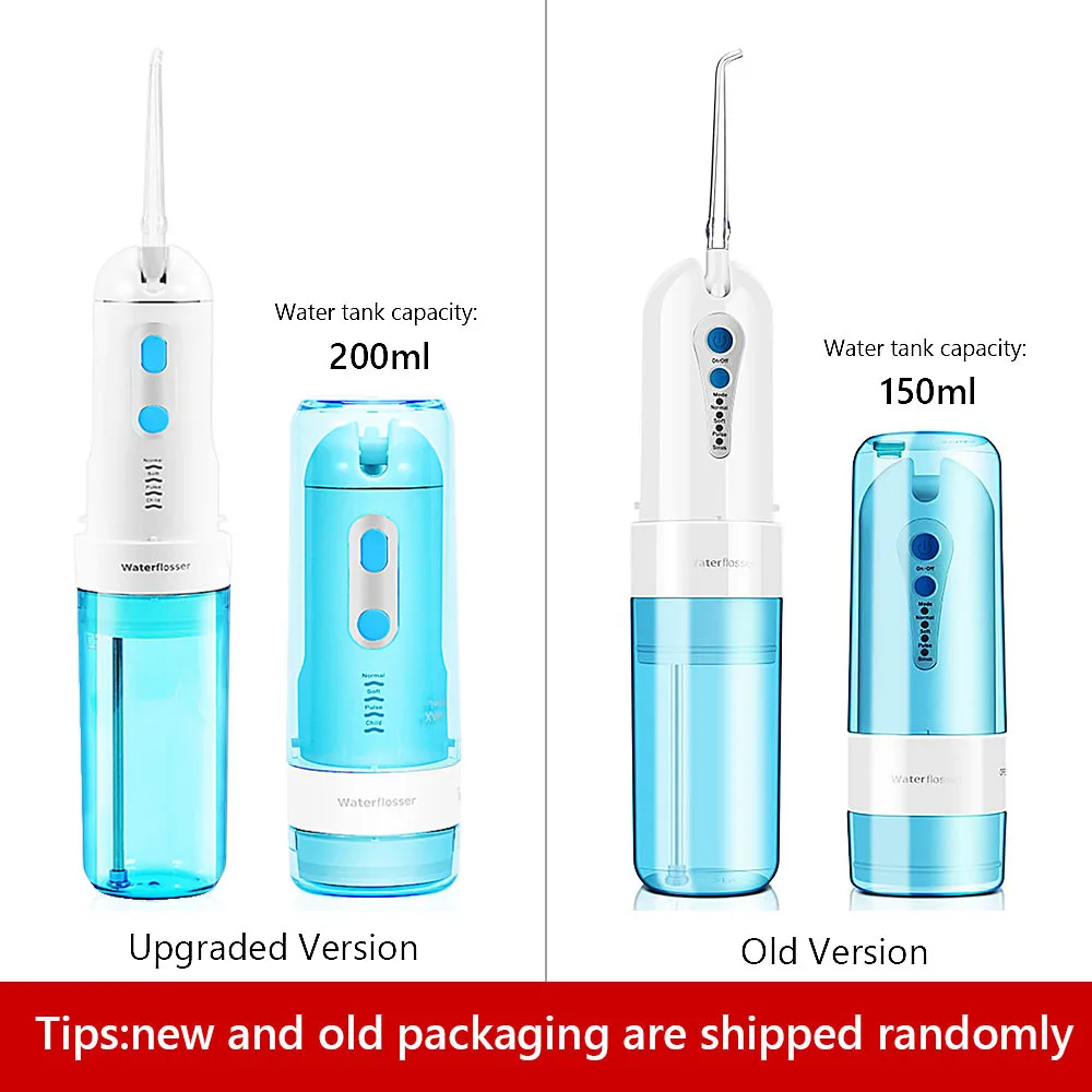 Oral Irrigator USB Rechargeable Water Flosser Portable Dental Jet Floss 150ML Tank Waterproof 4 models Teeth Cleaner | Бытовая техника