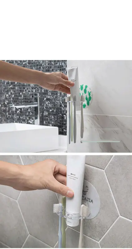 Держатели зубной пасты цветочный Ясно Электрический мультфильм Зубная щётка