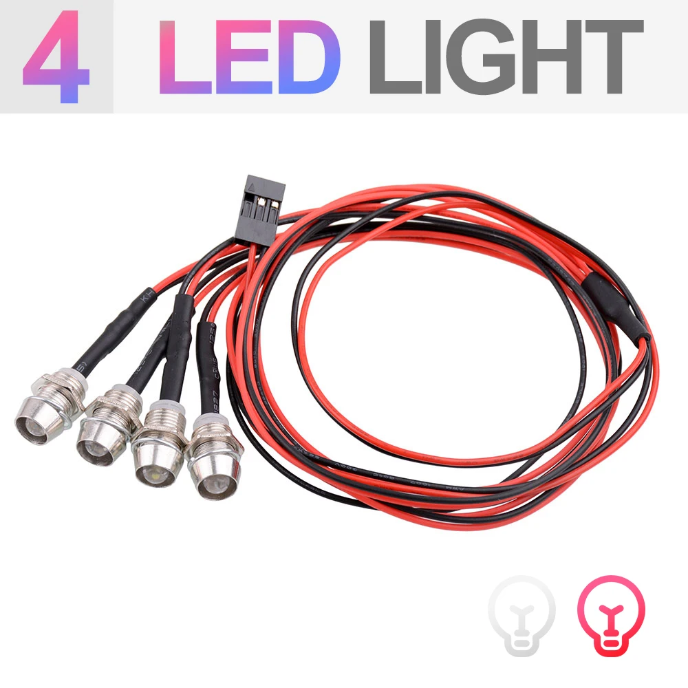 Автомобиль на радиоуправлении светодиодный ночной Светильник s HSP Redcat 5 мм