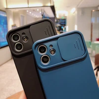 camera lens protection liquid silicone case on for iphone 11 12 pro max 8 7 6 6s plus xr xs max x xs 12 lens push and pull cover