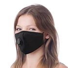 Черная хлопковая маска для лица, моющаяся, высокое качество, на заказ, с принтом, дышащий воздушный фильтр, на заказ, Спортивная, углеродная маска для загрязнения