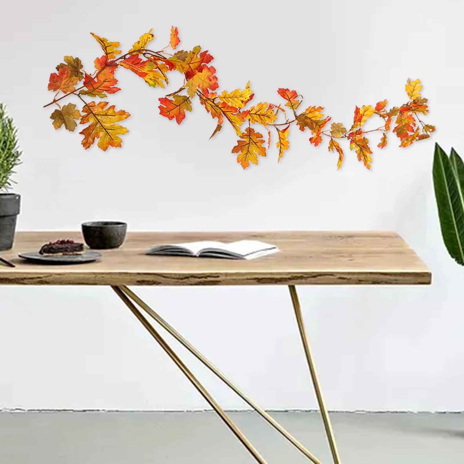 

Гирлянда с Кленовым листом, окно, подвесные Декорации для дома на День Благодарения, входная дверь, садовые декорации