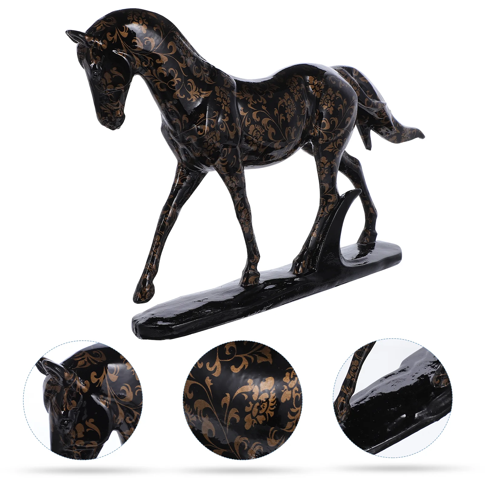 

Креативная полимерная имитация лошади, скульптура животного, нежные лошади, поделки