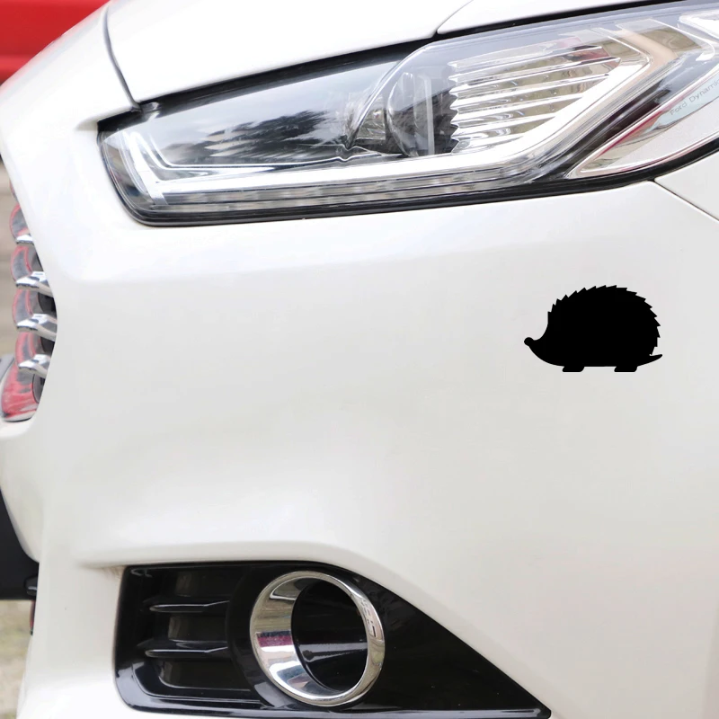 

Car Sticker Hedgehog Pattern Car Door Decoration PVC Decal Accessories Car Sticker Waterproof Sunscreen Black/white,15cm*10cm