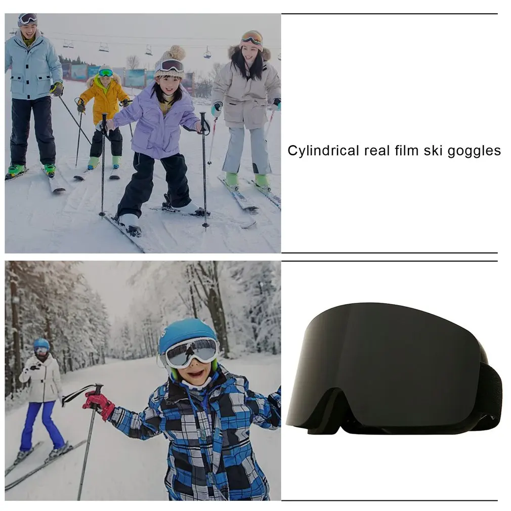 Цилиндрический реальным фильмом катания на лыжах сноуборде двойной Слои Анти