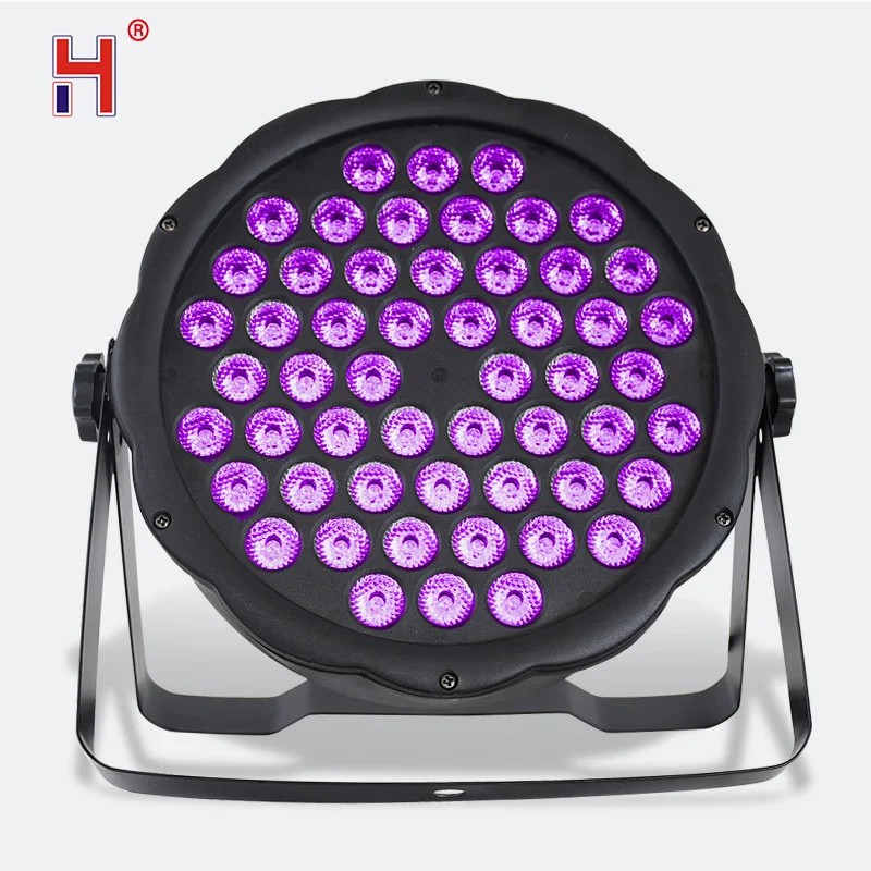 Плоская светодиодная Par Светильник 54X3W RGB 3In1 Dmx512 Управление с 7 Каналы DMX мыть