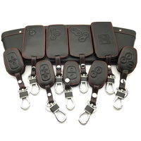 leather car key case cover car style for renault megane clio logan kadjar scenic koleos keychain case card car keys accessories