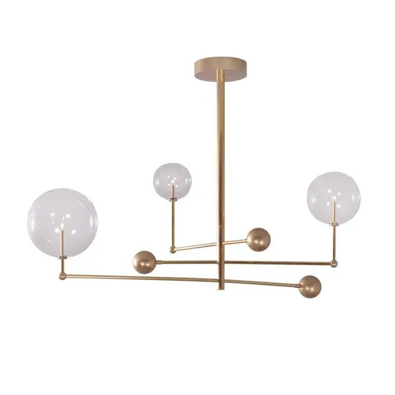 

Nordic Minimalist Chandelier Creative Art Iron Lustre Led Modern Lampadario Loft Decor Line Glass Hanging Lamp Fixtures