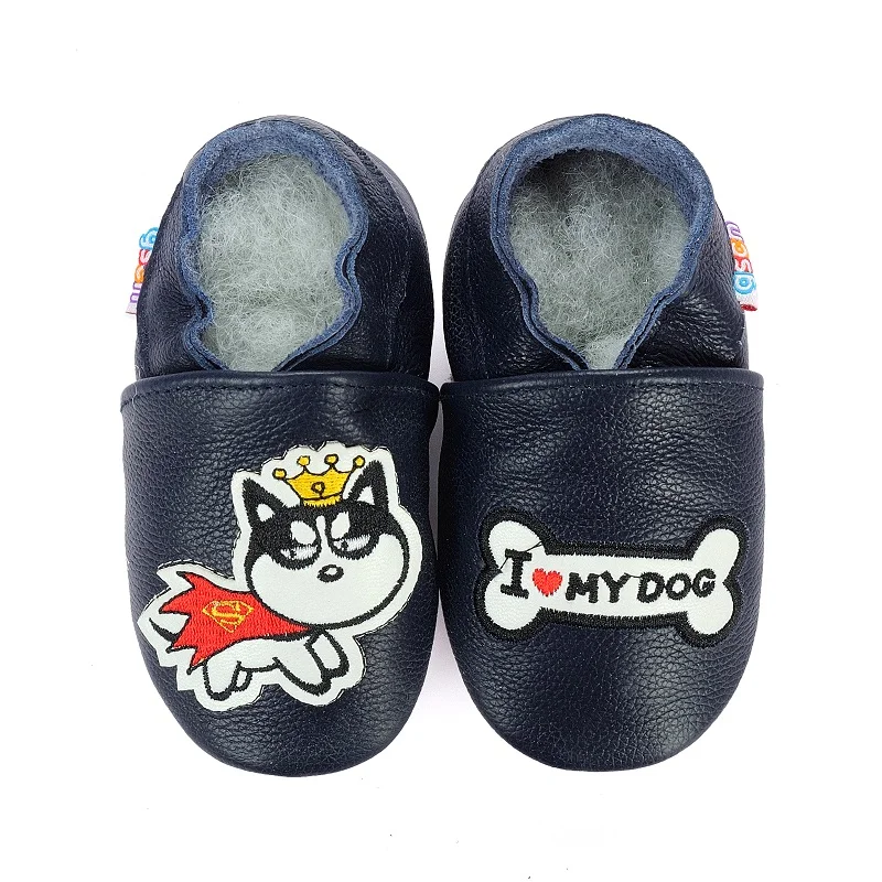 

First Walker Baby Shoes Animal Genuine Leather Baby Moccasins Soft Sole Boy Slippers Toddler Shoes Non-slip Infant Shoes Boy