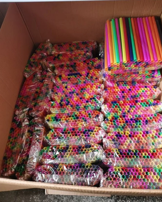 100 шт. большой питьевой разноцветные соломинки Цвета для жемчужный молока Чай