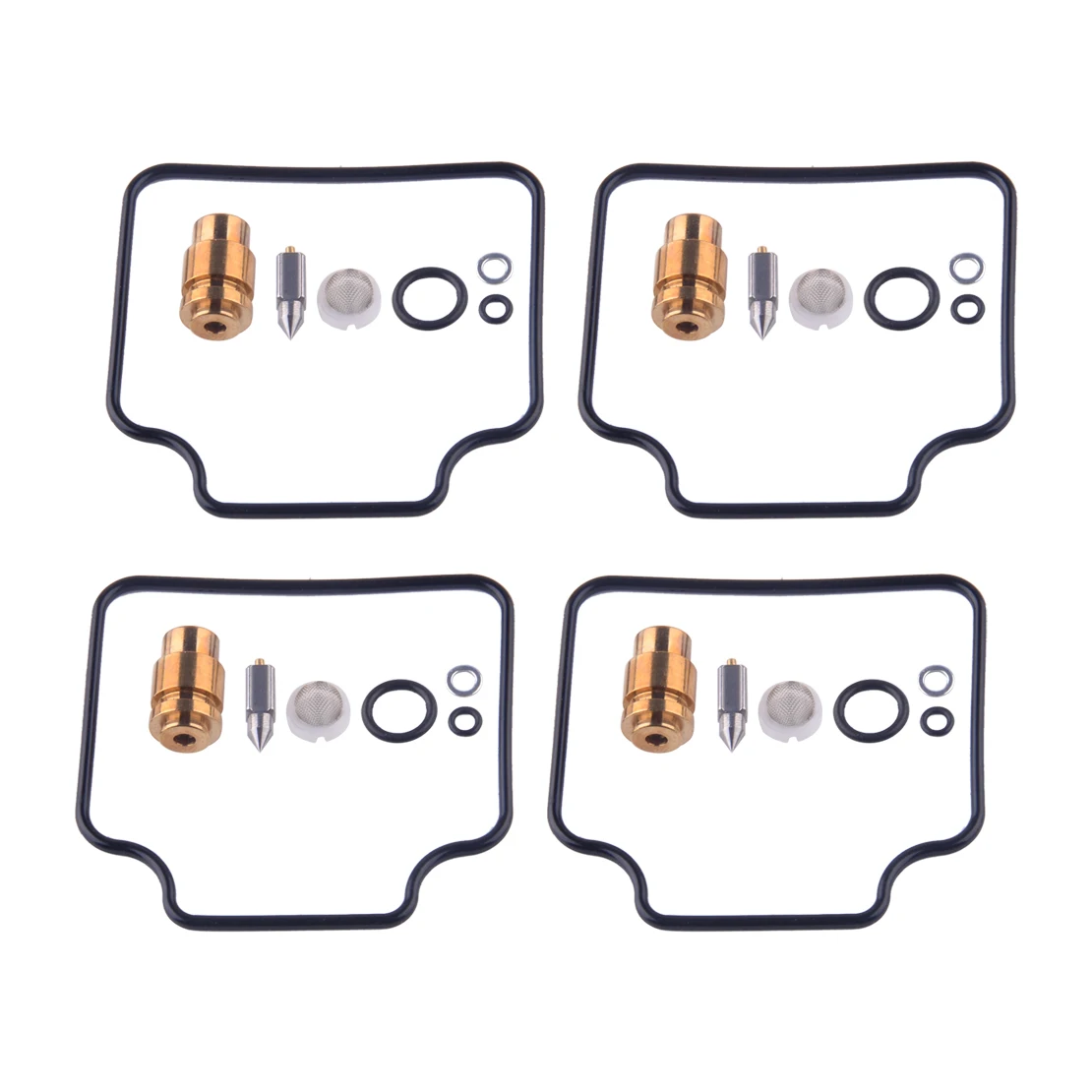 

Набор для Ремонта Карбюратора мотоцикла, 4 набора, плавающая прокладка сиденья с иглой, подходит для Suzuki GSX1100 F KATANA 1993-1989 1988