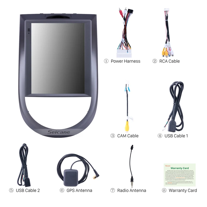 Автомобильный радиоприемник с навигацией Seicane Android 9 1 GPS для Kia Soul 2015 7 дюйма HD 768*1024