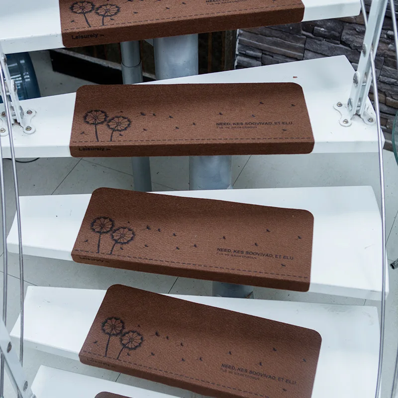 5 шт. коврики для лестницы напольные самоклеящиеся с мультяшными кошками