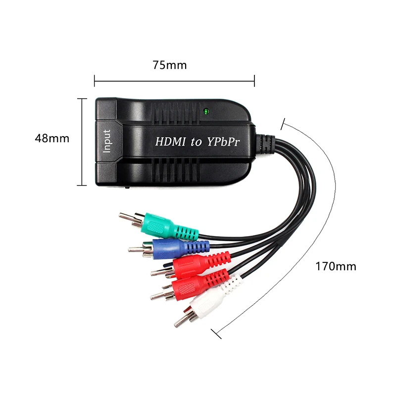 HDMI для масштабирования конвертер YPbPr до 1080P компонентное видео мужской 5RCA