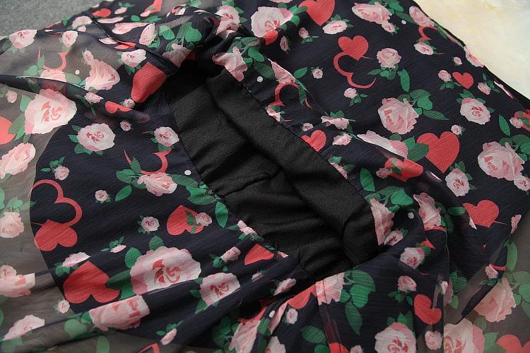 

European and American women's wear 2020 summer new style Rose print shirt Lace vest Spliced fishtail skirt Fashion suits