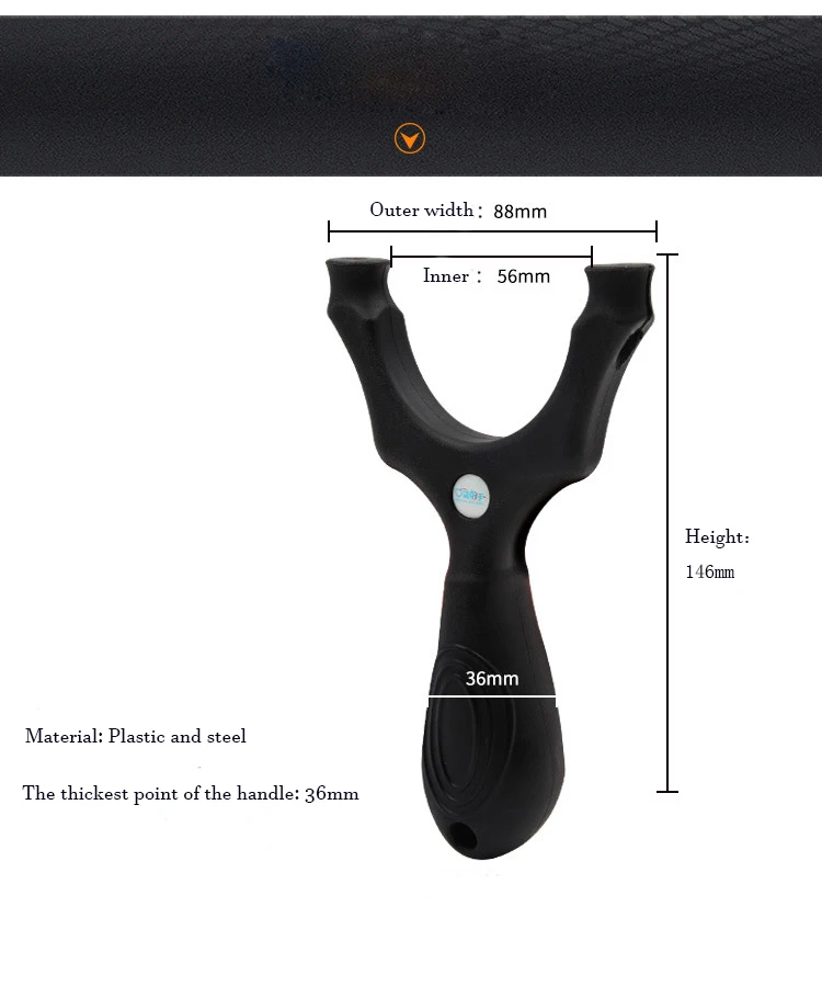 Pocket Shooter New Big Bow Door High-Precision Tie-Free Slingshot Flat Rubber Band Round Catapult Hunting | Спорт и развлечения