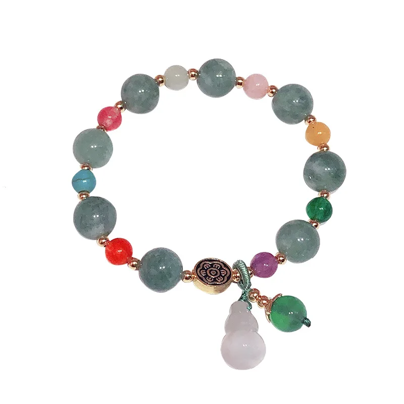 

Wholesale Natural Stone Gourd Beads Bangles & Bracelets Handmade Jewelry Stone Yoga Energy Bracelet For Women