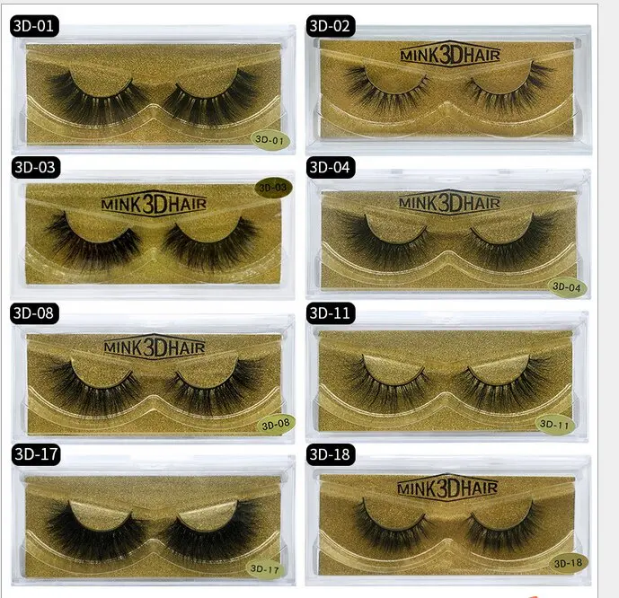 3D норковые накладные ресницы для макияжа многоуровневые натуральные густые