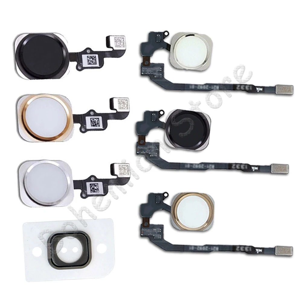 Кнопка Home Flex для iPhone 6 6s 7 8 Plus 5S SE 6G 7G 8G кнопка Home со шлейфом без отпечатков пальцев Запасная часть