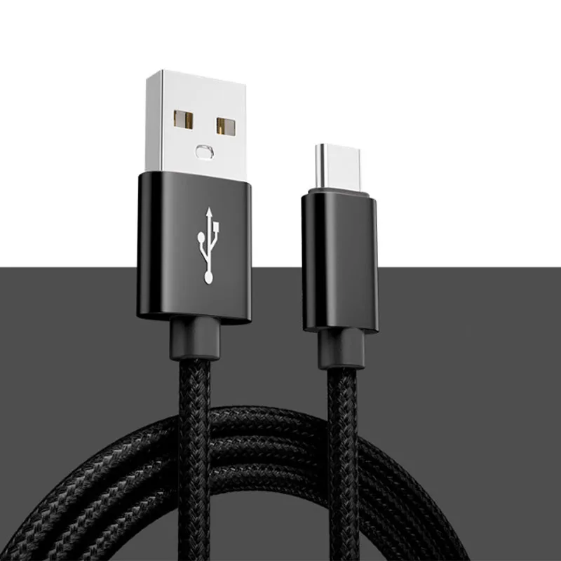 

2A USB C Data Cable Safe Charge Sync Power Cable,Durable Braided Nylon Type C Powerline For iPhone,Samsung,XiaoMi,Huawei