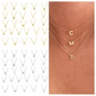 Ожерелье с подвеской из серебра 925 пробы с буквами