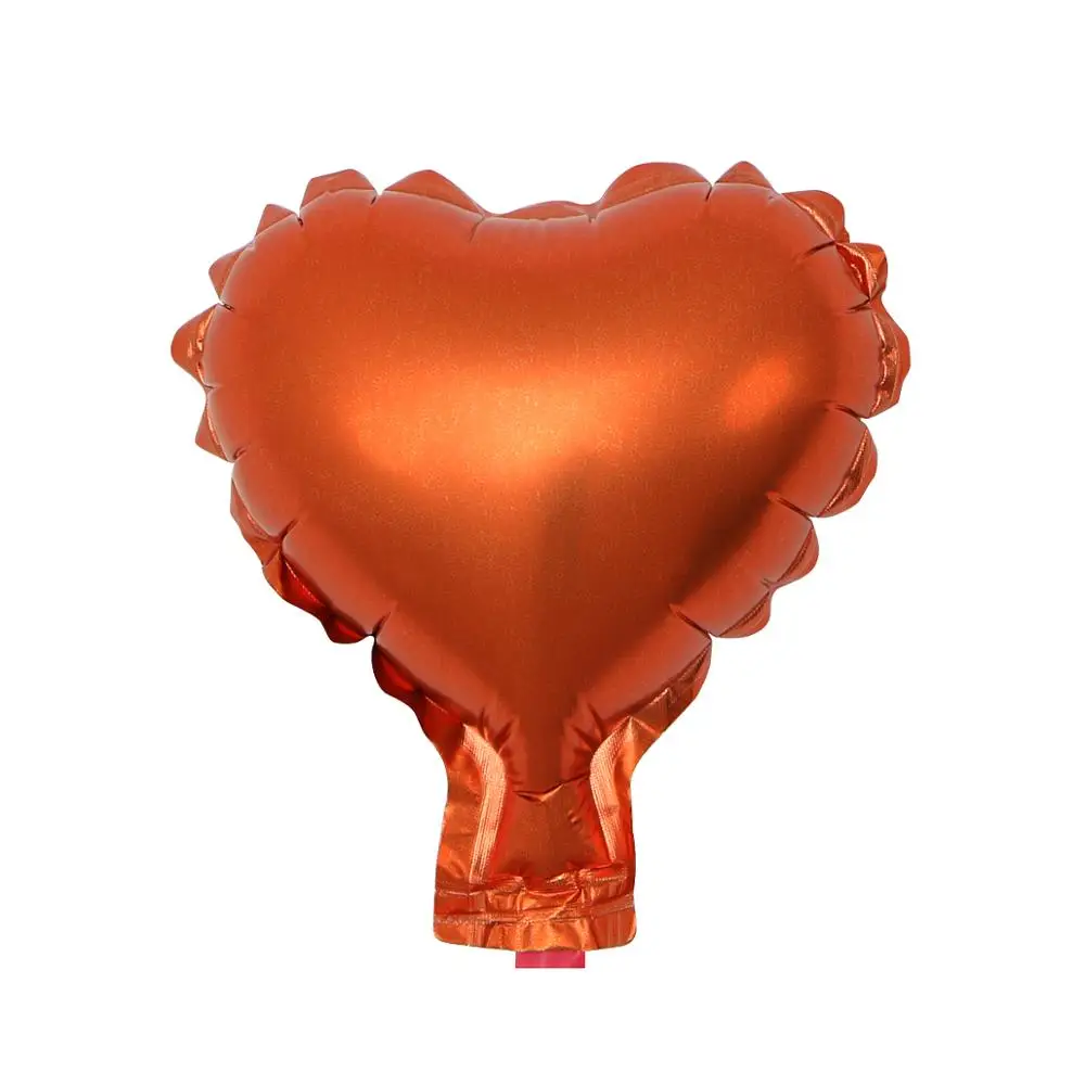 orange heart 20 шт/30 шт/50 шт 5 дюймов маленькие милые воздушные шары из фольги в форме звезды и сердца для свадебного украшения, дня рождения, вечеринки, украшения детских воздушных шаров - Цвет: orange heart