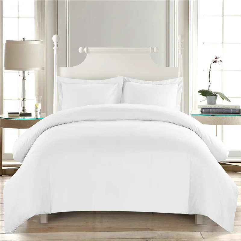 

Белый комплект пододеяльников, Королевский размер, черное одеяло, постельное белье, Королевский пододеяльник из микрофибры (с наволочкой)