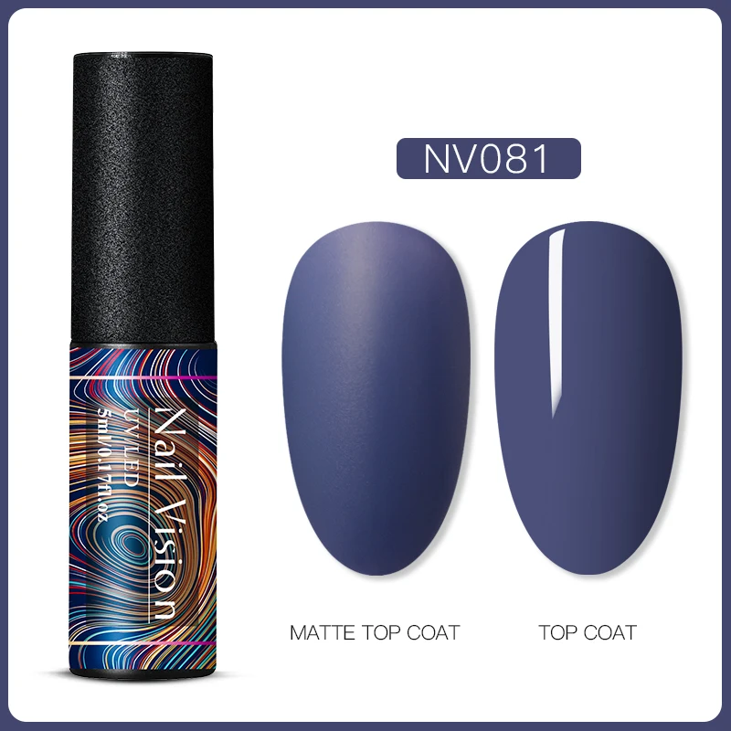 S06676 Nail Vision 5 мл УФ-гель для ногтей полуперманентный замачиваемый УФ-гель лак для ногтей гель-краска для ногтей для маникюра матовый топ необходим - Цвет: S06676