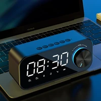 led display alarm clock bluetooth speaker mobile app remote control high definition screen time mini subwoofer
