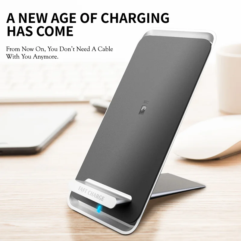 Беспроводное зарядное устройство 10 Вт подставка для Samsung быстрая зарядная