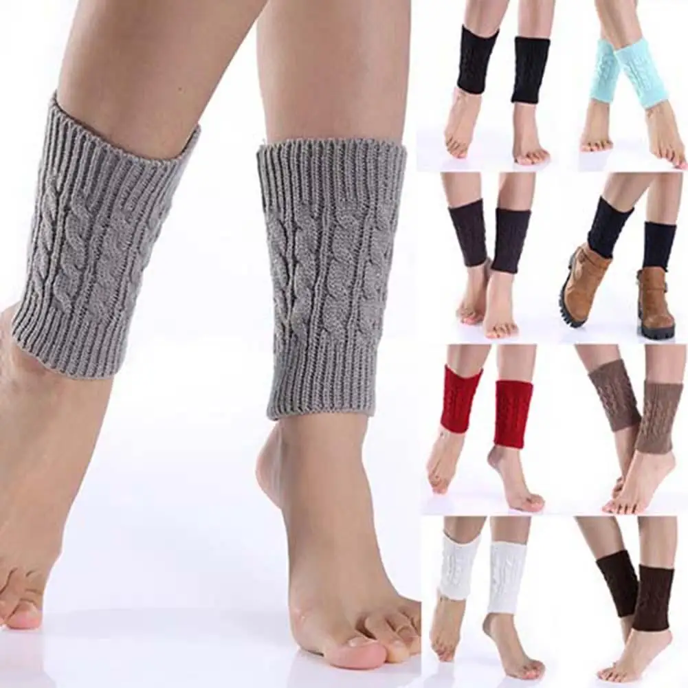 Женские модные зимние теплые вязаные носки с закрученными голенищами|Гетры| |