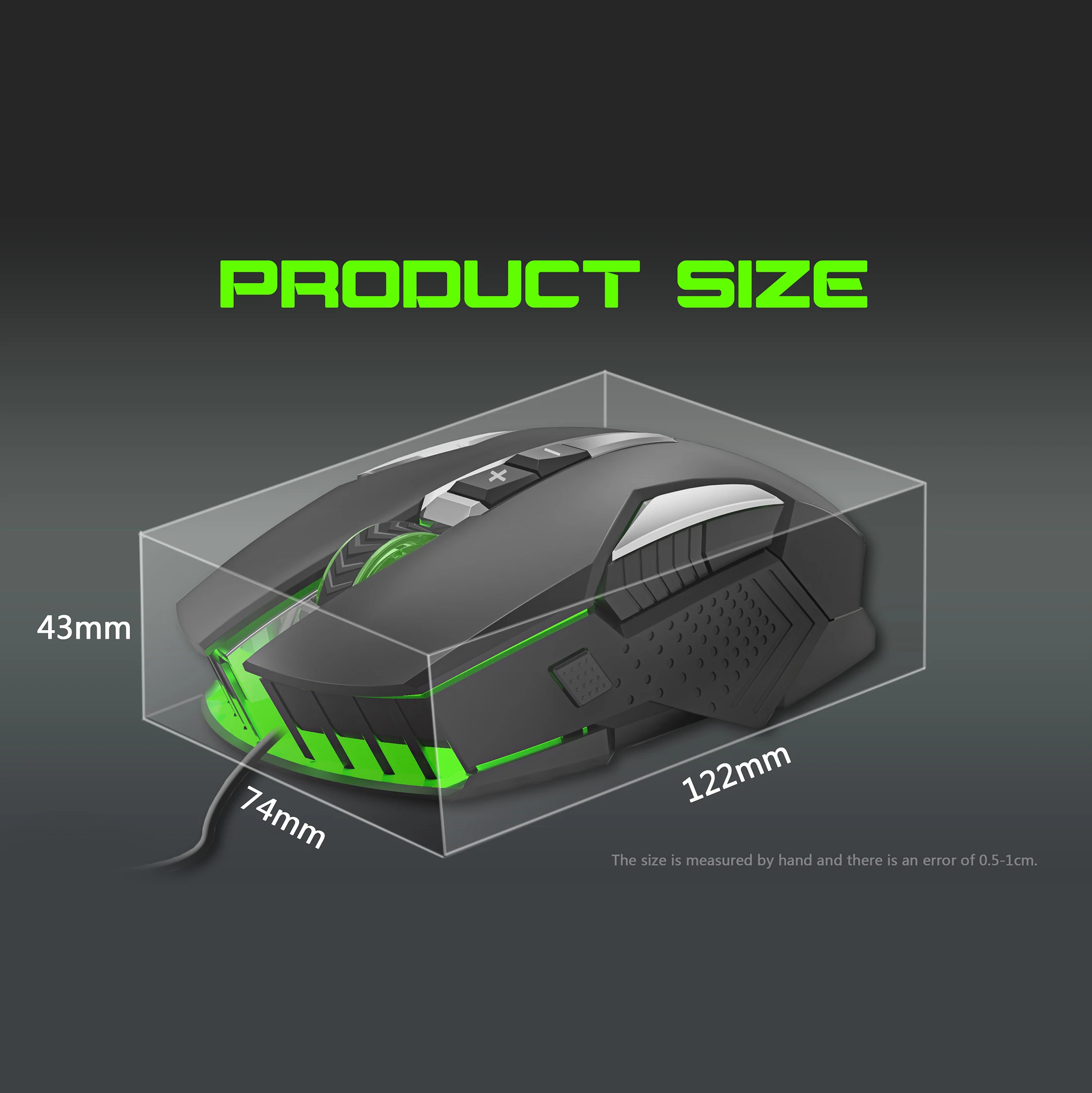 Игровая мышь проводная DPI RGB светодиодный оптический USB компьютерная игровая для