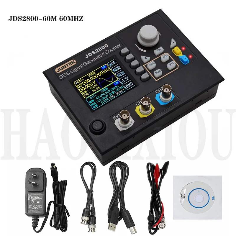 JDS2800 60M 60MHZ Digital Dual channel DDS генератор сигналов произвольной формы Генератор
