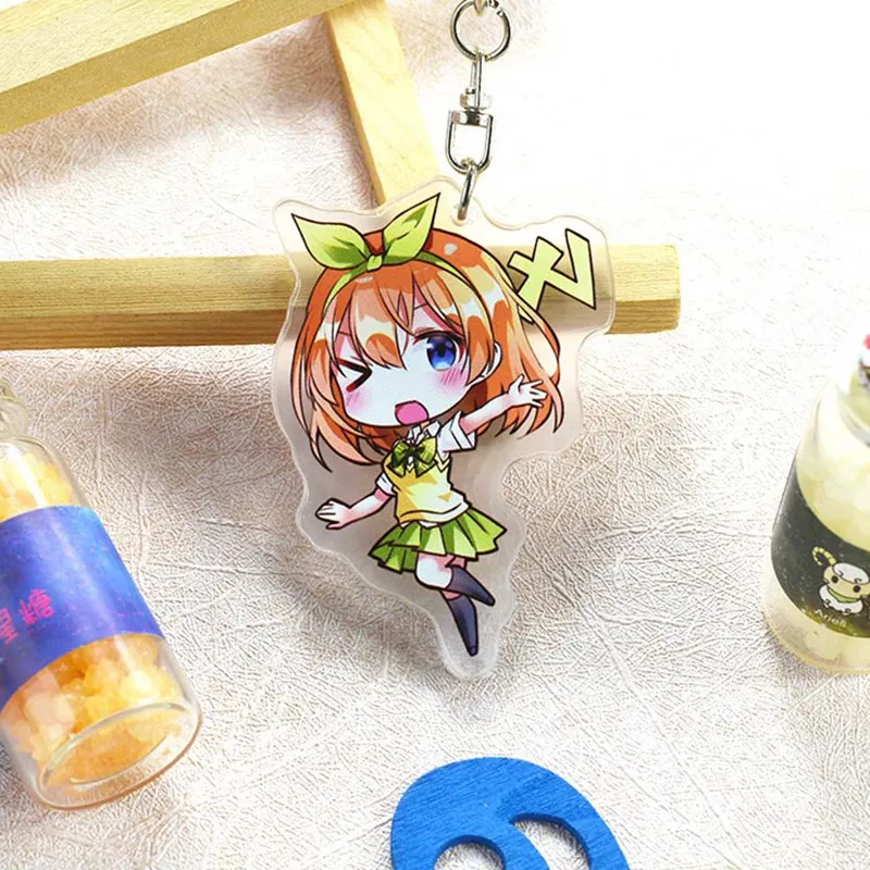 Gotoubun no Hanayome Nakano Ichika Nino Miku Yotsuba Itsuki брелок акриловая фигурка подвеска Подвески