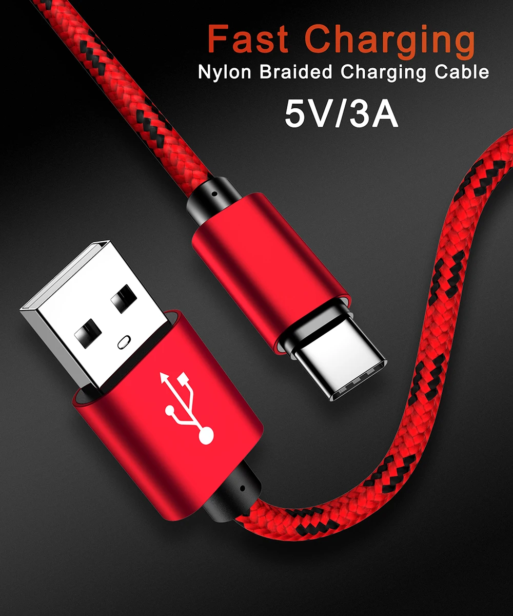 MUSTTRUE 3A C кабель usb type C кабель для huawei P20 Lite samsung S9 шнур для быстрой зарядки и передачи данных tipo c провод c type адаптер usb-c 1 м