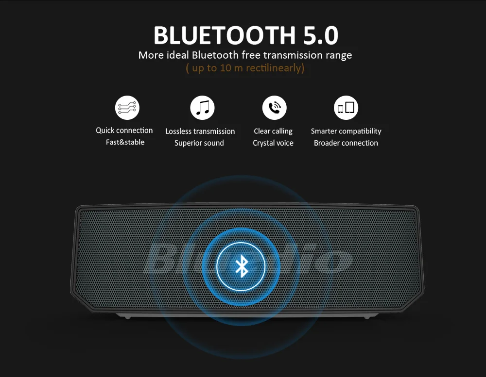 Bluedio BS-6 Лидер продаж беспроводной высококачественный bluetooth-динамик с поддержкой голосового управления мини-динамик с микрофоном